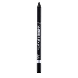 Rimmel London Scandaleyes Waterproof Gel Pencil Eyeliner, Long-Wearing, Ultra-Smooth, Smudge-Proof, 001, Black, 0.04oz