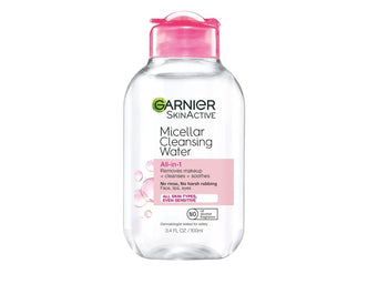 Garnier Micellar Cleansing Water, All-in-1 Makeup Remover and Facial Cleanser, For All Skin Types, 3.4 Fl Oz (100mL), 1 Count