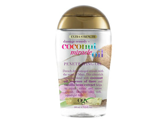 OGX Extra Strength Damage Remedy + Coconut Miracle Oil Penetrating Hair Oil Treatment, 3.3 fl oz